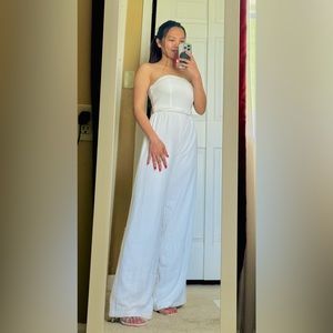 Worn only to try on, supper hight quality of fabric, tube jumpsuit pants ,